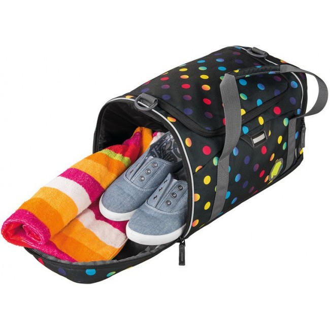 Спортивная сумка Coocazoo SporterPorter Magic Polka Colorful черный/розовый - фото №2
