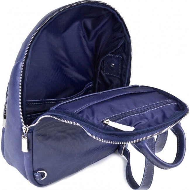 Кожаный рюкзак Carlo Gattini Fantella 3095-07 blue - фото №4