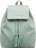 Кожаный рюкзак с клапаном Lakestone Clare Зеленый (мятный) - фото №1