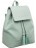 Кожаный рюкзак с клапаном Lakestone Clare Зеленый (мятный) - фото №2