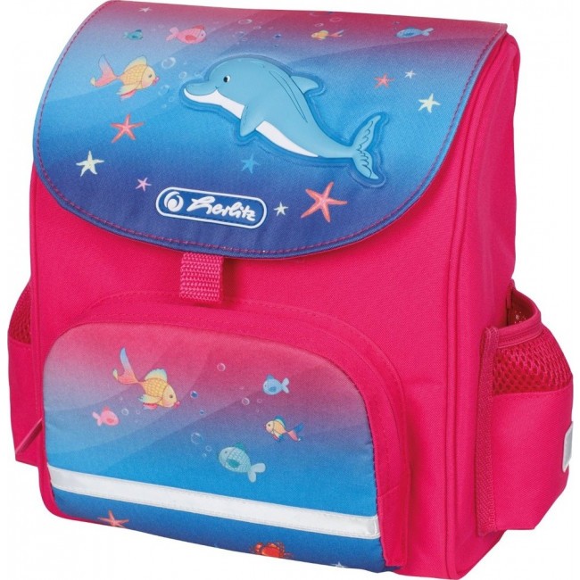 Ранец дошкольный Herlitz Mini softbag Little Dolphin Розовый - фото №1