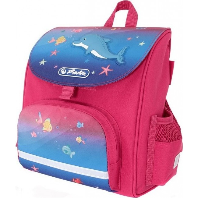 Ранец дошкольный Herlitz Mini softbag Little Dolphin Розовый - фото №6