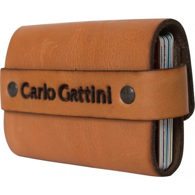 Визитница Carlo Gattini Castore 7301 Коньяк - фото №2