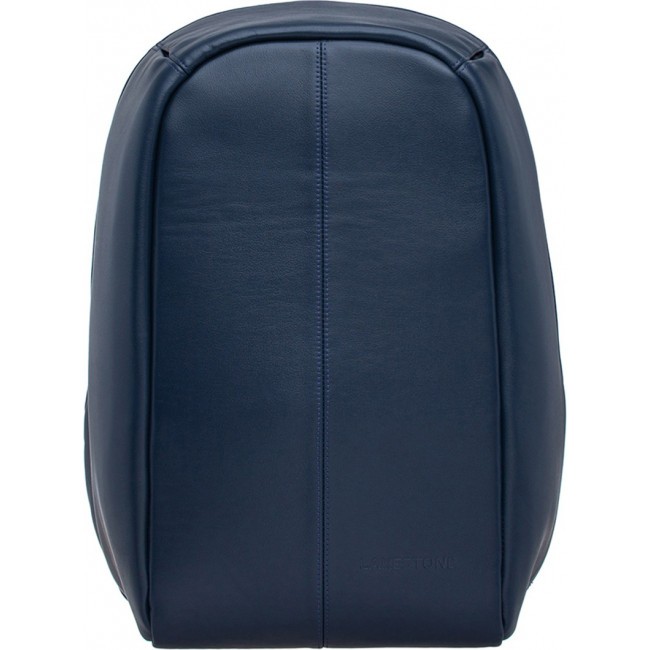 Кожаный рюкзак Lakestone Blandford Dark Blue Темно-синий - фото №1