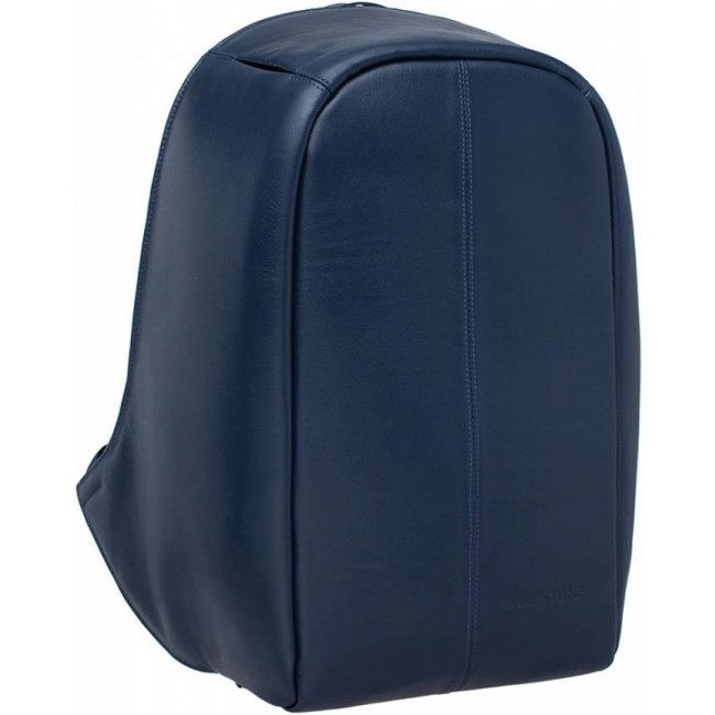 Кожаный рюкзак Lakestone Blandford Dark Blue Темно-синий - фото №2