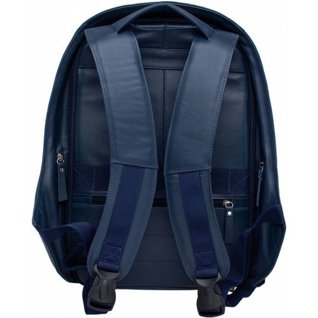 Кожаный рюкзак Lakestone Blandford Dark Blue Темно-синий - фото №4