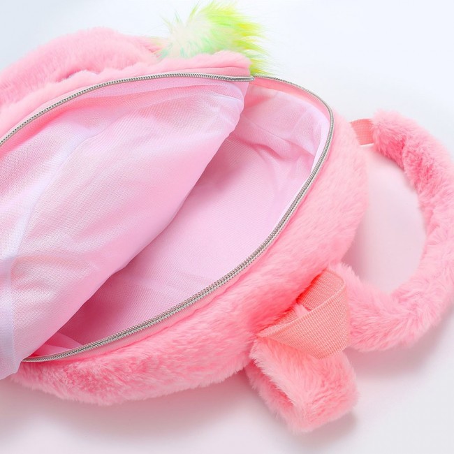 Рюкзак МихиМихи Единорог с помпоном и глазками розовый - фото №5