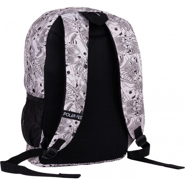 Рюкзак Polar 15008 Цветы (серый) - фото №3