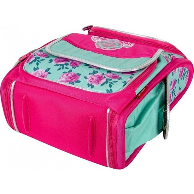 Рюкзак Across ACR18-195A Котик и цветы (мятный и розовый) - фото №5