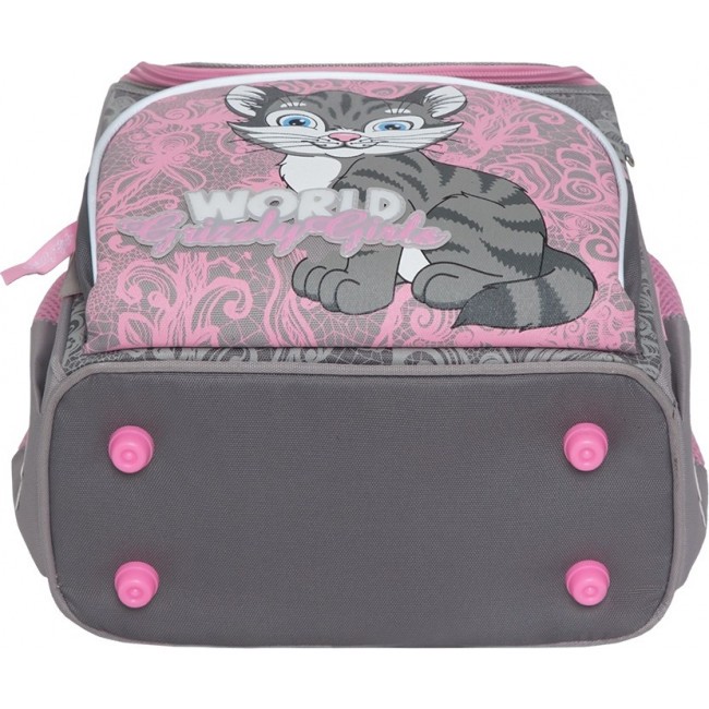 Рюкзак Grizzly RAm-084-8 серый-розовый - фото №5