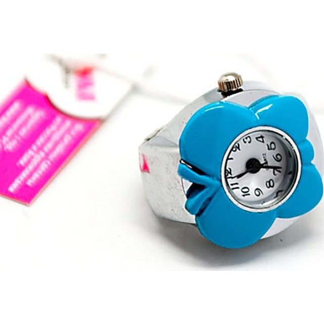 часы Kawaii Factory Часы-кольцо "Butterfly" Голубые - фото №2