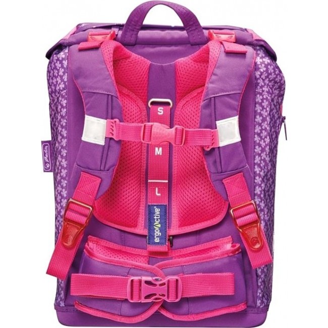 Школьный ранец с наполнением Herlitz Motion plus Фиолетовая бабочка - фото №4