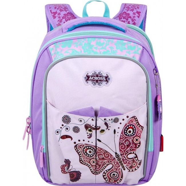 Школьный рюкзак Across ACS5 С бабочками - фото №1