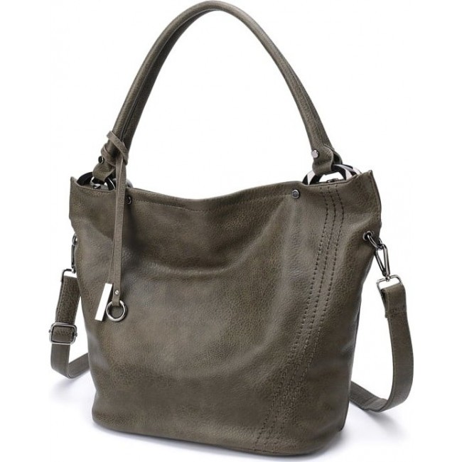 Женская сумка OrsOro DW-854 Оливковый - фото №2