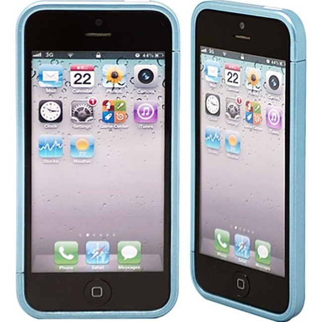 Чехол для iphone Kawaii Factory Бампер для iPhone 5/5s "Spigen" Голубой - фото №1