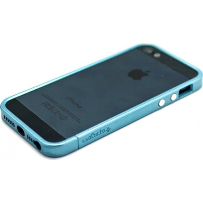 Чехол для iphone Kawaii Factory Бампер для iPhone 5/5s "Spigen" Голубой - фото №3