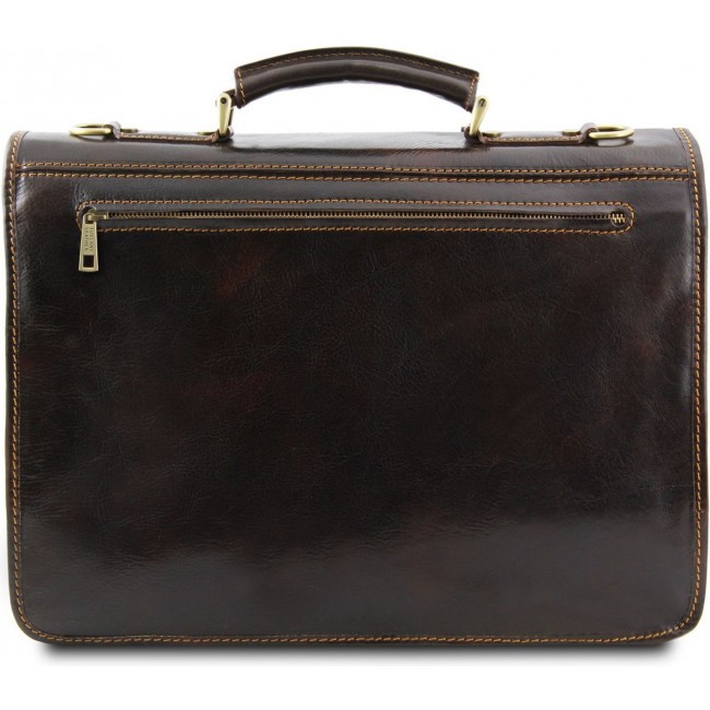 Кожаный портфель Tuscany Leather Modena TL141134 Коричневый - фото №5