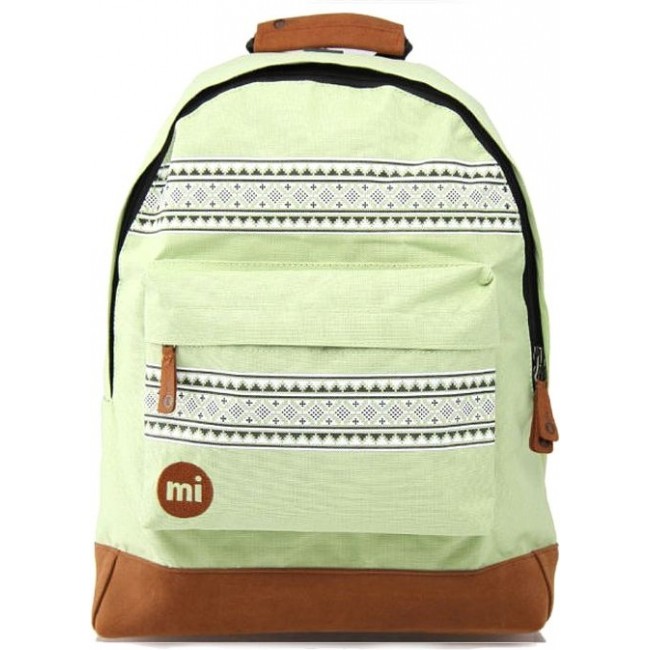 Рюкзак Mi-Pac Backpack Светло-зеленый с узором - фото №1