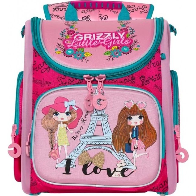 Рюкзак Grizzly RA-971-2 Девочки (жимолость-розовый) - фото №1