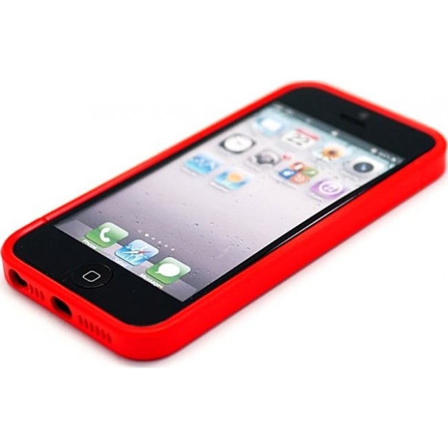 Чехол для iphone Kawaii Factory Бампер для iPhone 5/5s "Spigen" Красный - фото №2