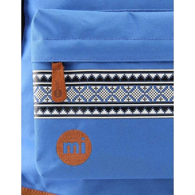 Рюкзак Mi-Pac Backpack Голубой с узором - фото №3