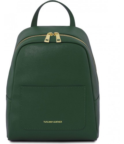Женский рюкзак Tuscany Leather TL Bag TL141701 Forest Green- фото №1