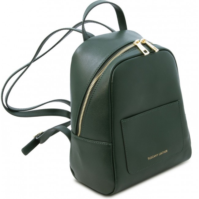 Женский рюкзак Tuscany Leather TL Bag TL141701 Forest Green - фото №2