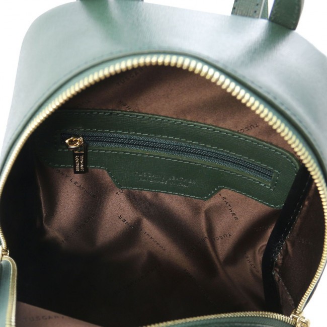 Женский рюкзак Tuscany Leather TL Bag TL141701 Forest Green - фото №5