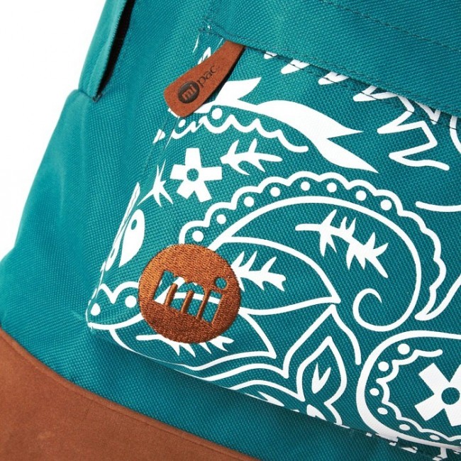 Рюкзак Mi-Pac Backpack Бирюзовый с узором - фото №5