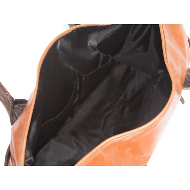 Кожаная дорожно-спортивная сумка Carlo Gattini Adamello Коньяк Cognac - фото №7