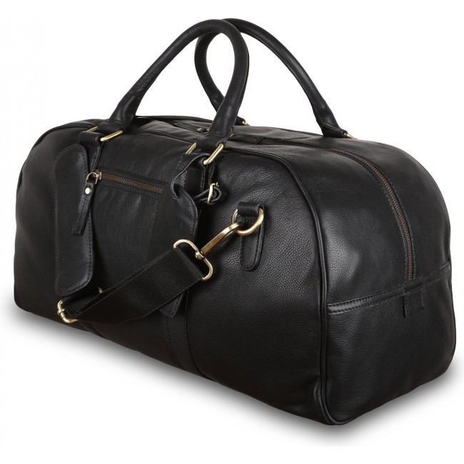 Дорожная сумка Ashwood Leather M-58 Black Черный - фото №1