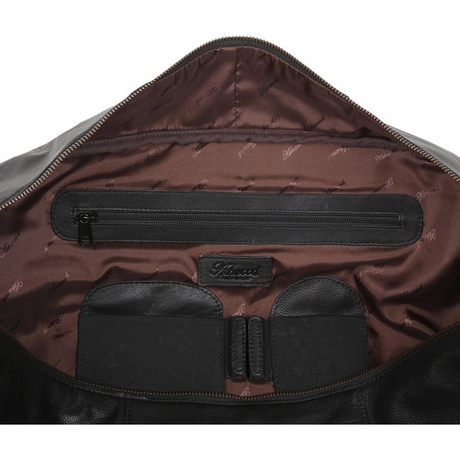 Дорожная сумка Ashwood Leather M-58 Black Черный - фото №5