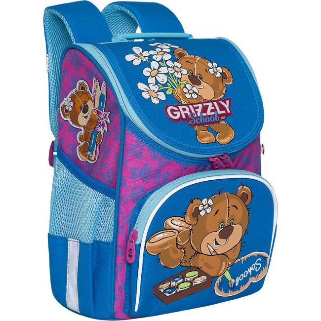 Рюкзак Grizzly RAm-084-6 фиолетовый-лазурный - фото №2
