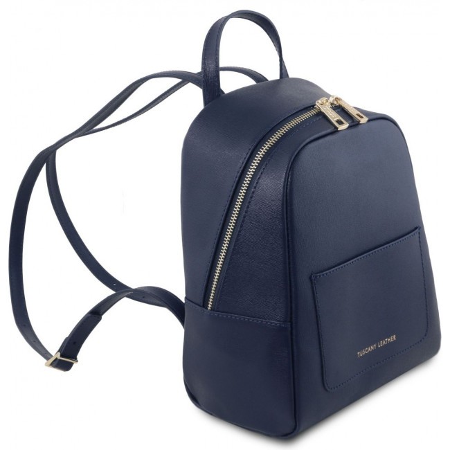 Женский рюкзак Tuscany Leather TL Bag TL141701 Темно-синий - фото №2
