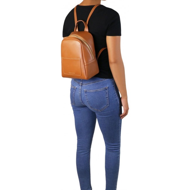 Женский рюкзак Tuscany Leather TL Bag TL141701 Темно-синий - фото №7