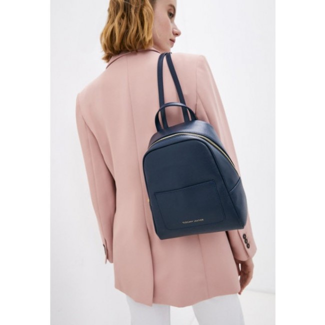 Женский рюкзак Tuscany Leather TL Bag TL141701 Темно-синий - фото №4