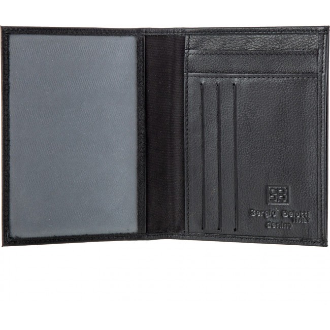 Обложка для автодокументов Sergio Belotti 02-8214 Denim black - фото №4