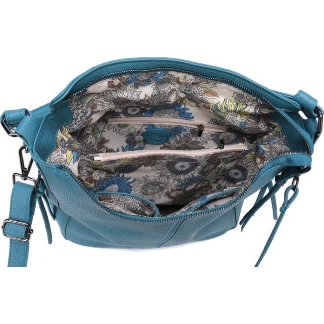 Женская сумка OrsOro DW-855 Сине-зеленый - фото №4