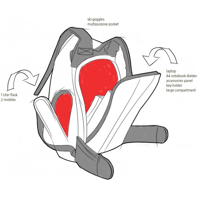 Рюкзак Target Viper xt-01.2 OLITH BLACK - фото №4