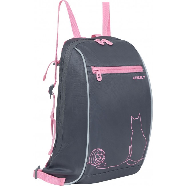 Рюкзак школьный с мешком Grizzly RG-269-1 серый - фото №9