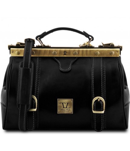 Кожаный саквояж Tuscany Leather Monalisa TL10034 Черный- фото №1