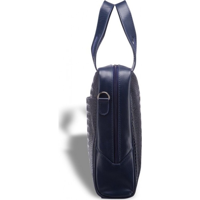 Женская сумка Brialdi Elche Кроко Темно-синий - фото №4
