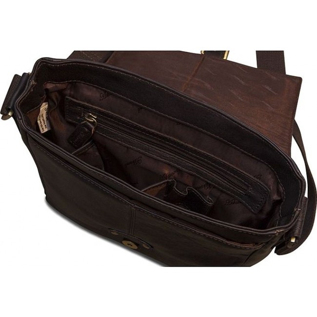 Мужская сумка Ashwood Murphy Темно-коричневый - фото №4
