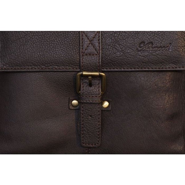 Мужская сумка Ashwood Murphy Темно-коричневый - фото №5