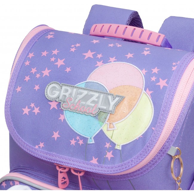 Рюкзак школьный Grizzly RAl-294-3 лаванда - фото №7