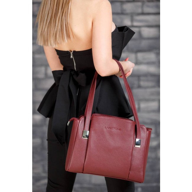 Женская сумка Lakestone Tara Бордовый Burgundy - фото №8