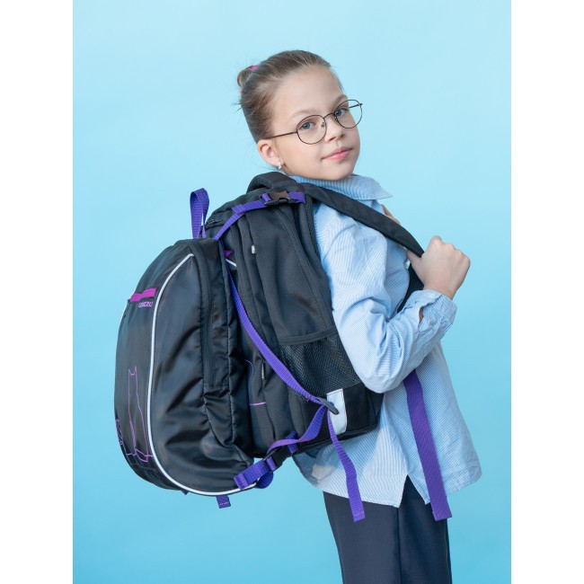 Рюкзак школьный с мешком Grizzly RG-269-1 черный - фото №12