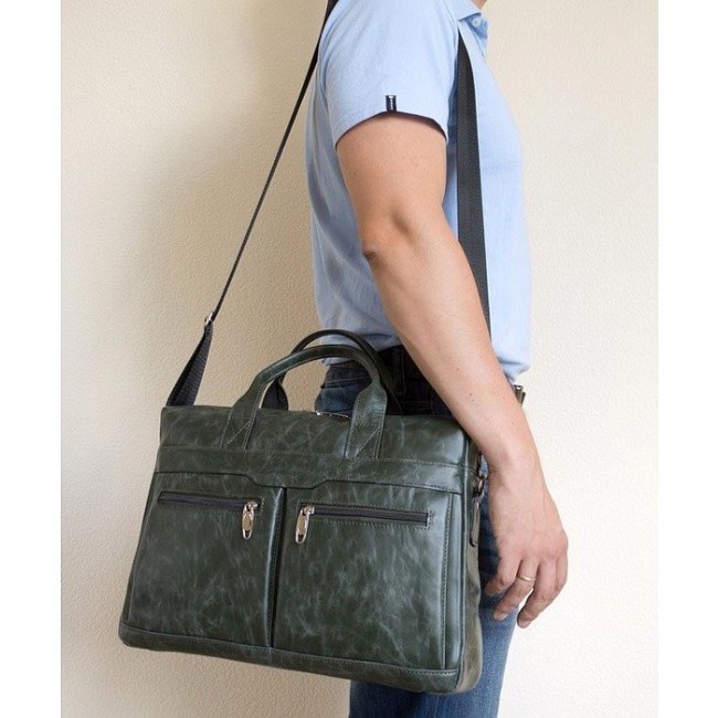 Мужская сумка Carlo Gattini 1007 Зеленый - фото №4