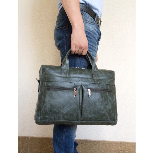Мужская сумка Carlo Gattini 1007 Зеленый - фото №5
