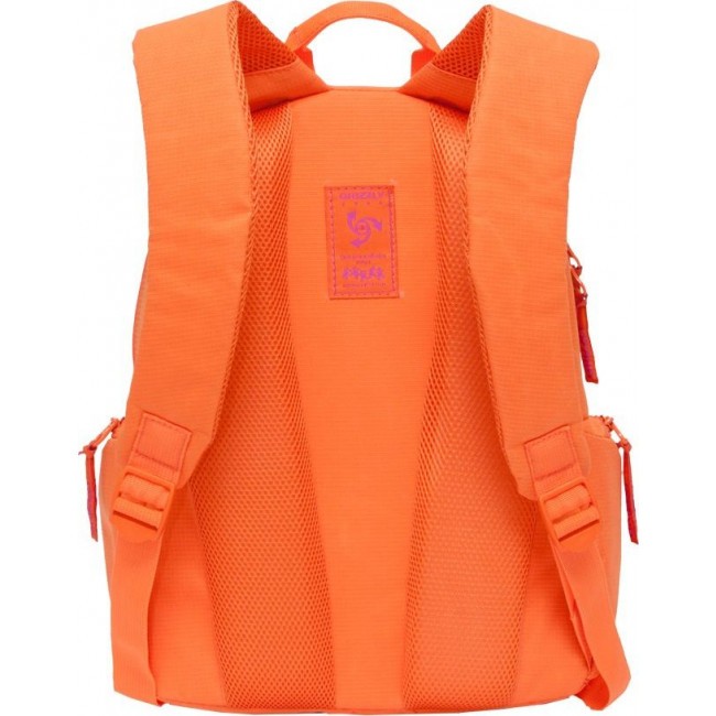 Подростковый школьный рюкзак Grizzly RU-706-1 Оранжевый - фото №3